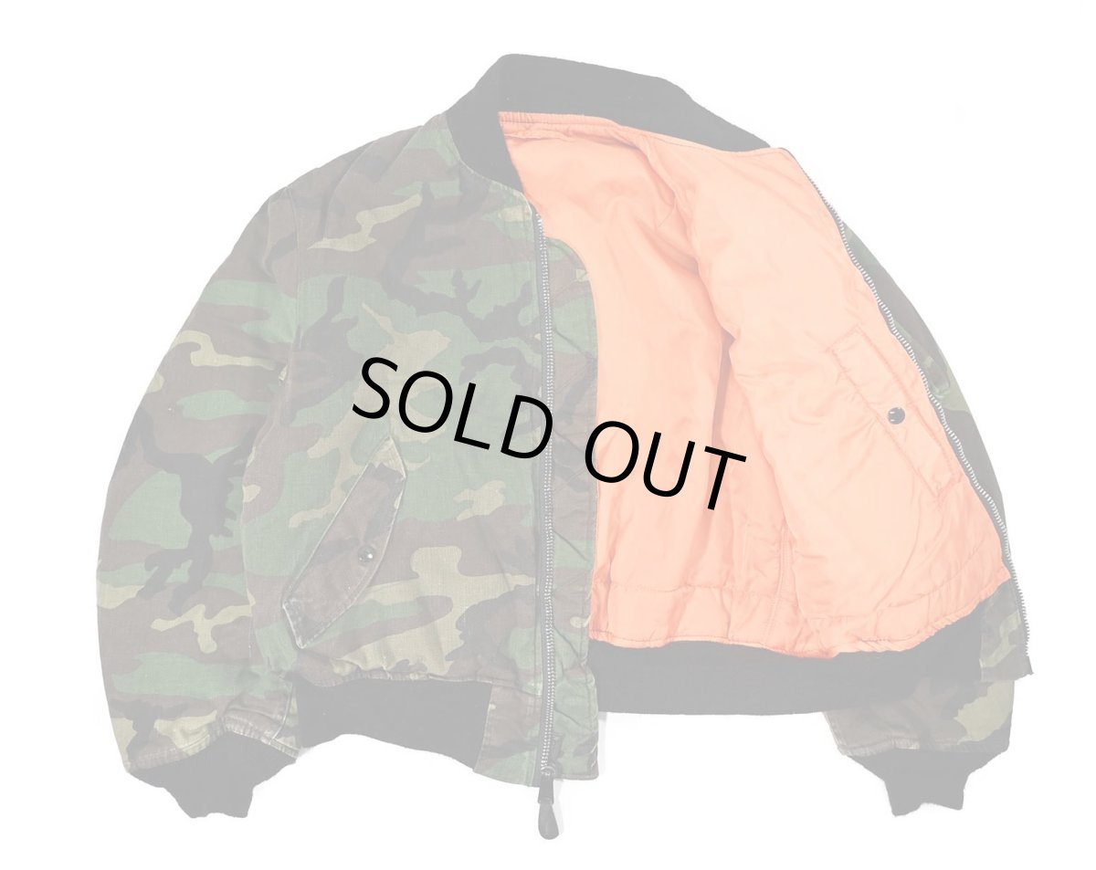 画像6: Used Alpha MA-1 Flight Jacket Camo made in USA (6)