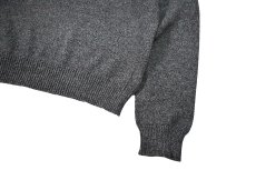 画像3: Used Polo Ralph Lauren Quarter Zip Cotton Knit Charcoal ラルフローレン (3)