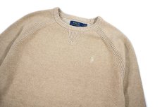 画像2: Used Polo Ralph Lauren Cotton Knit Beige ラルフローレン (2)