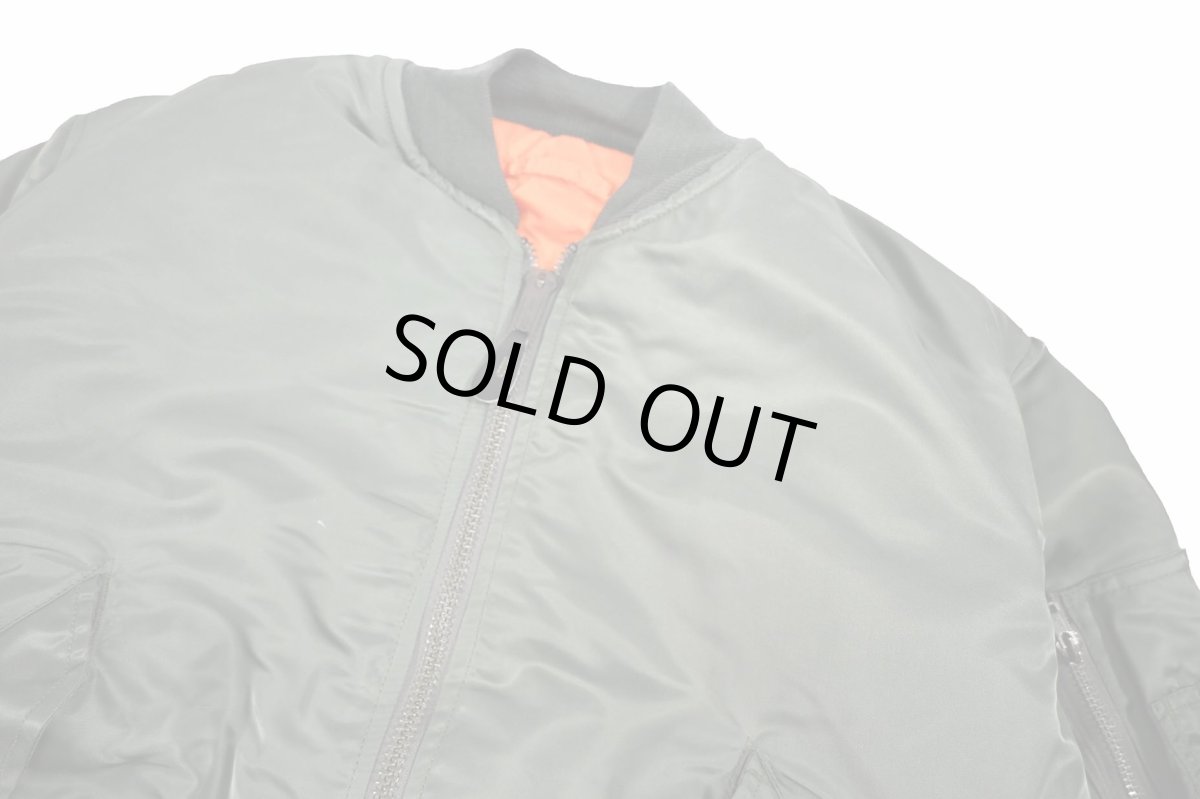 画像2: Deadstock Winfield International MA-1 Flight Jacket Olive Long Type (2)