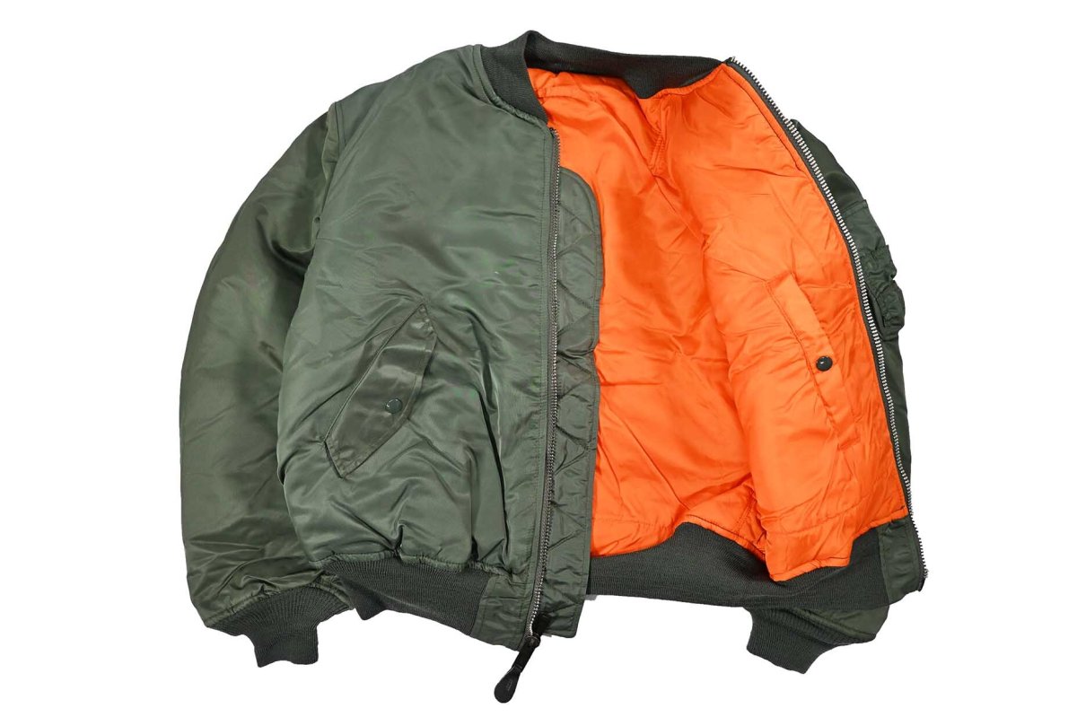 画像6: Deadstock Winfield International MA-1 Flight Jacket Olive Long Type (6)