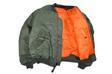 画像6: Deadstock Winfield International MA-1 Flight Jacket Olive Long Type (6)