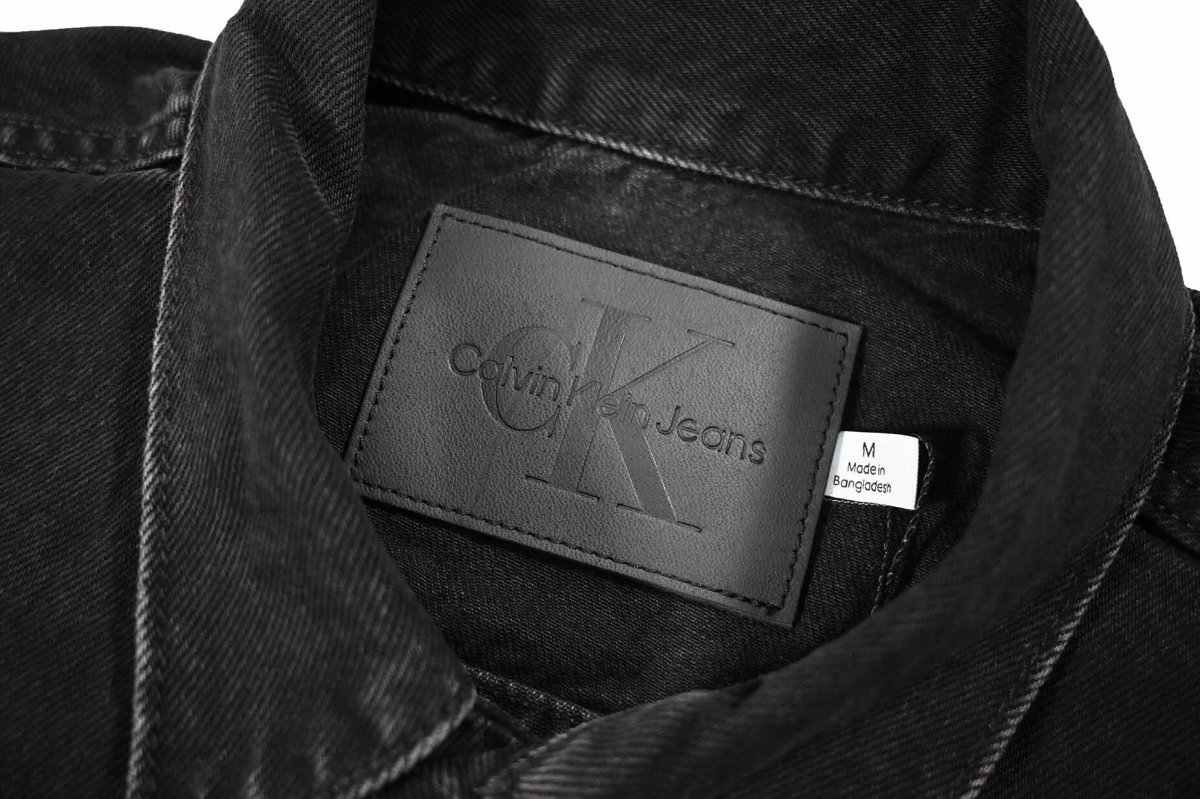 画像5: Calvin Klein Classic Trucker Jacket Black カルバンクライン (5)