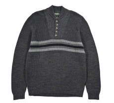 画像1: Used Eddie Bauer Henley Neck Cotton Knit (1)