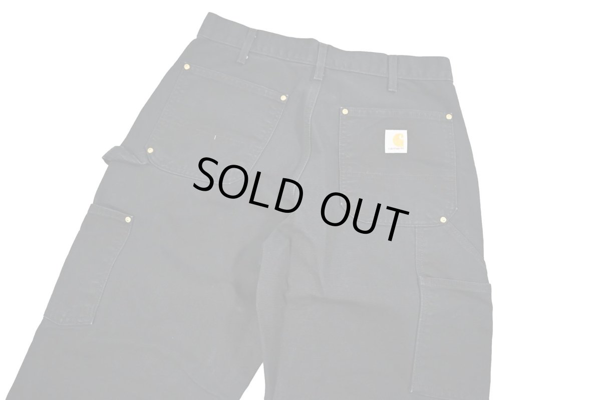 画像5: Used Carhartt Studded Duck Double Knee Carpenter Pants Black made in USA カーハート (5)