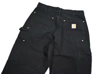 画像5: Used Carhartt Studded Duck Double Knee Carpenter Pants Black made in USA カーハート (5)