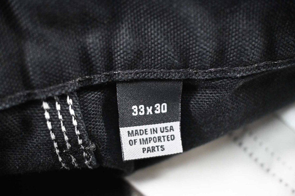 画像7: Used Carhartt Studded Duck Double Knee Carpenter Pants Black made in USA カーハート (7)