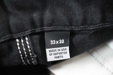 画像7: Used Carhartt Studded Duck Double Knee Carpenter Pants Black made in USA カーハート (7)