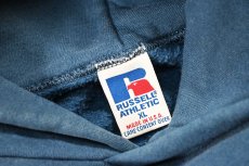 画像4: Used Russell Athletic Blank Sweat Hoodie Blue made in USA (4)