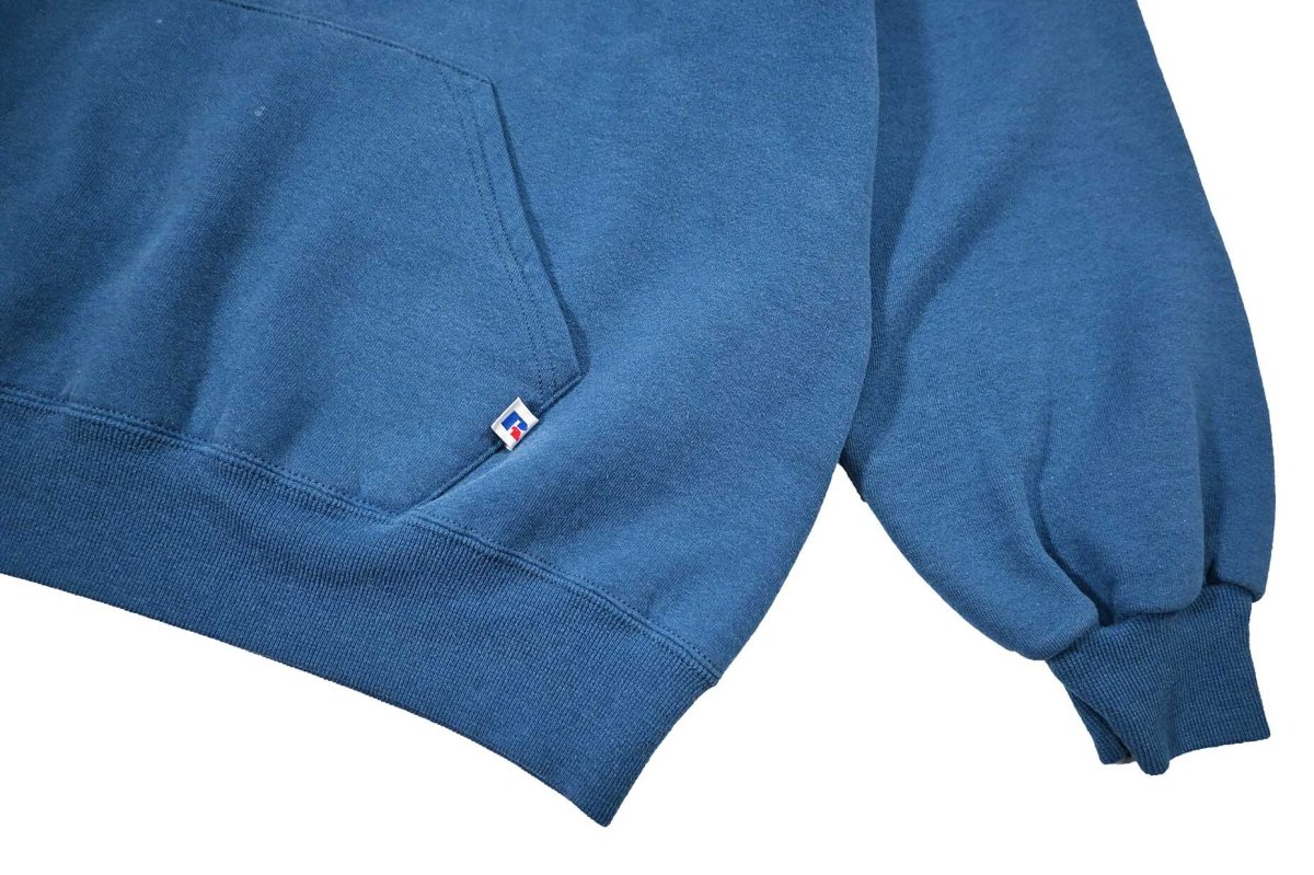 画像3: Used Russell Athletic Blank Sweat Hoodie Blue made in USA (3)