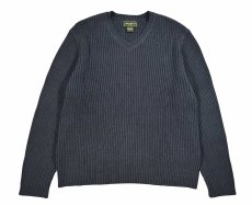 画像1: Used Eddie Bauer V-Neck Cotton Knit (1)