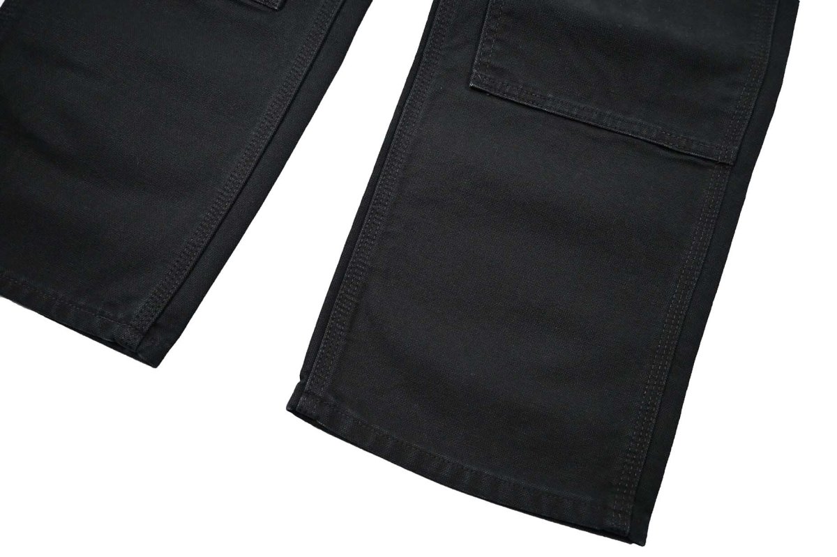 画像3: Used Carhartt Studded Duck Double Knee Carpenter Pants Black made in USA カーハート (3)