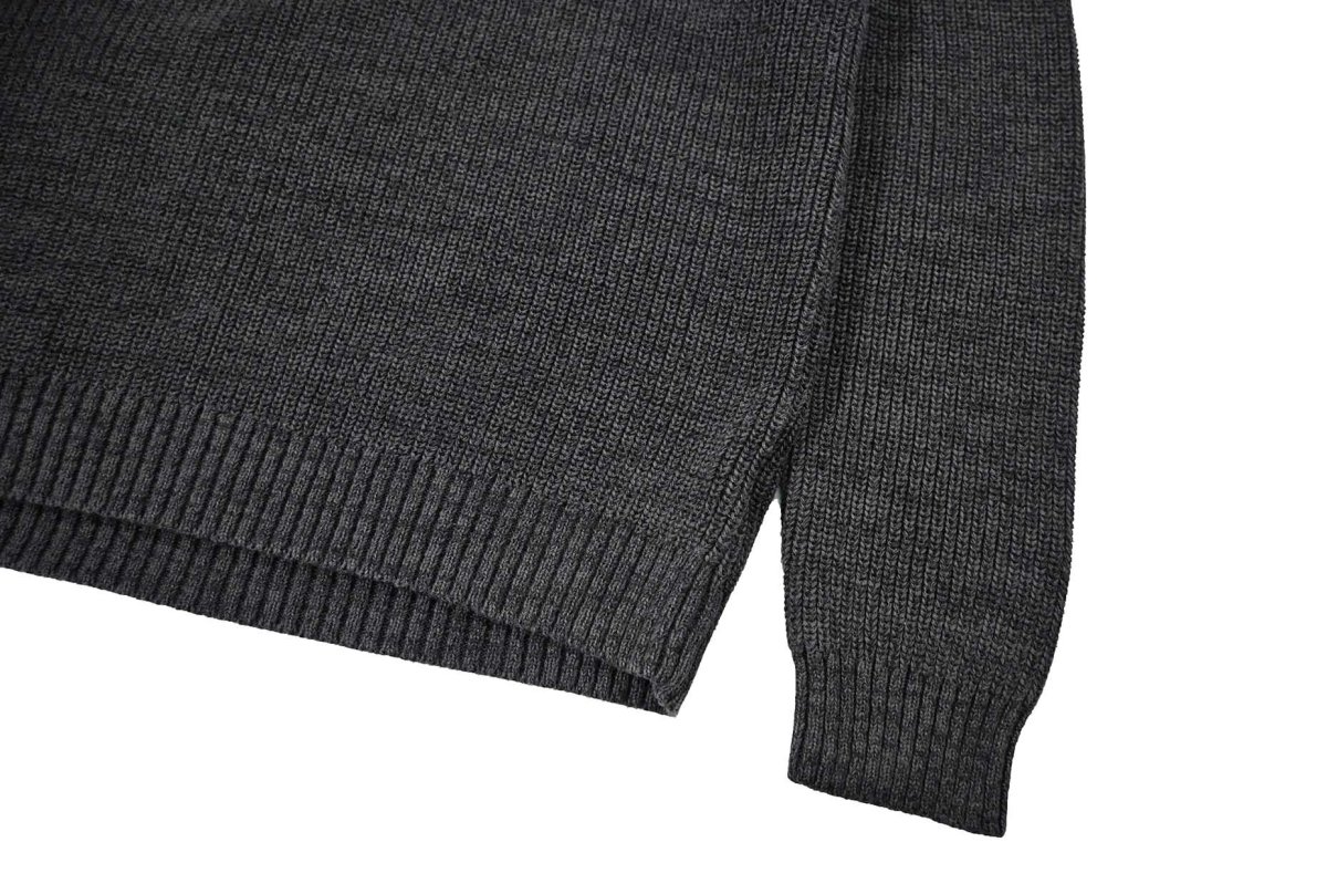 画像3: Used Eddie Bauer Henley Neck Cotton Knit (3)