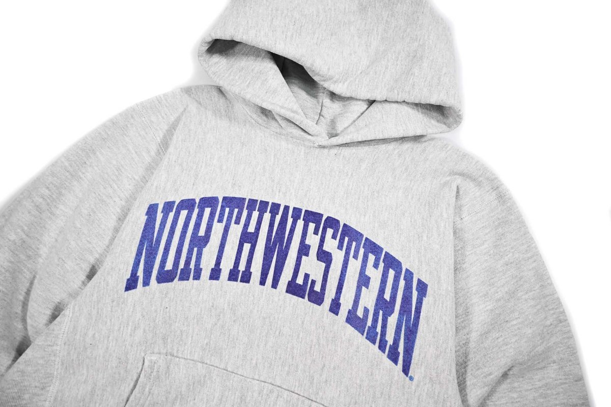 画像2: 90s Used Champion Reverse Weave Sweat Hoodie "Northwestern" made in USA (2)