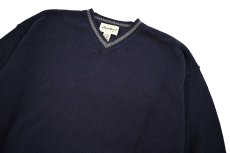 画像2: Used Eddie Bauer V-Neck Cotton Knit (2)