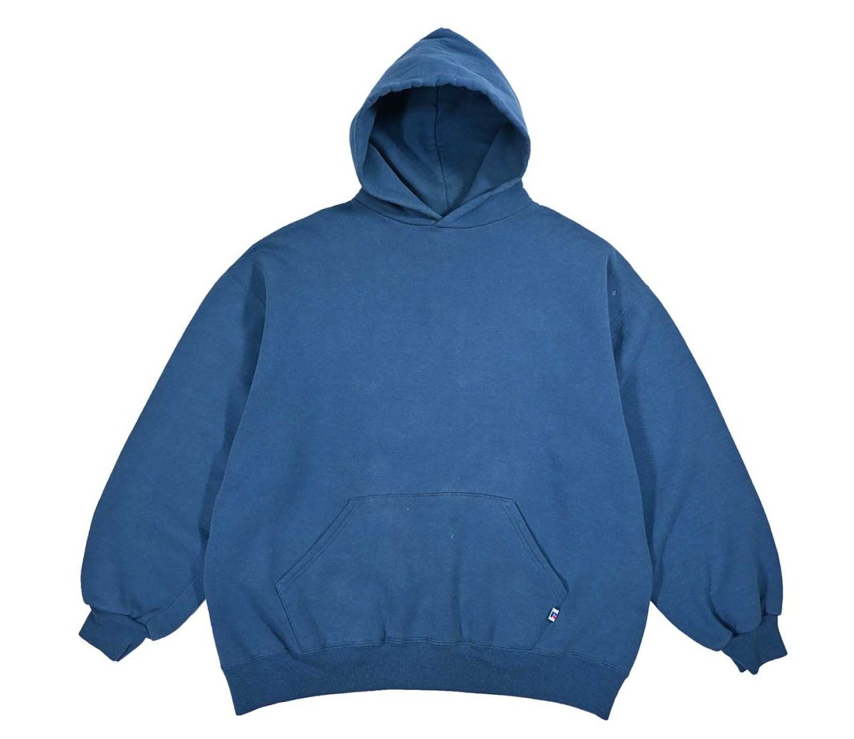 画像1: Used Russell Athletic Blank Sweat Hoodie Blue made in USA (1)