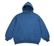 画像1: Used Russell Athletic Blank Sweat Hoodie Blue made in USA (1)