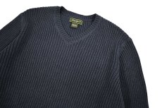 画像2: Used Eddie Bauer V-Neck Cotton Knit (2)