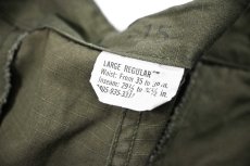 画像7: 60s Used Us Army Cotton Poplin Rip Stop Jungle Fatigue Pants Olive (7)