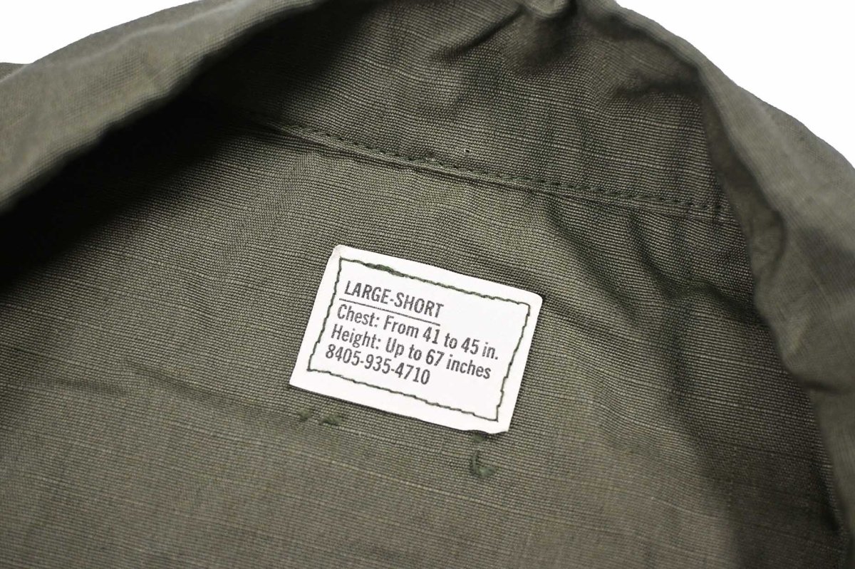 画像4: Deadstock Us Military Ripstop Poplin Jungle Fatigue Jacket (4)