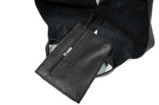 画像3: MARLON FIRENZE Calf Leather Middle Cut Shopper Bag Nero (3)