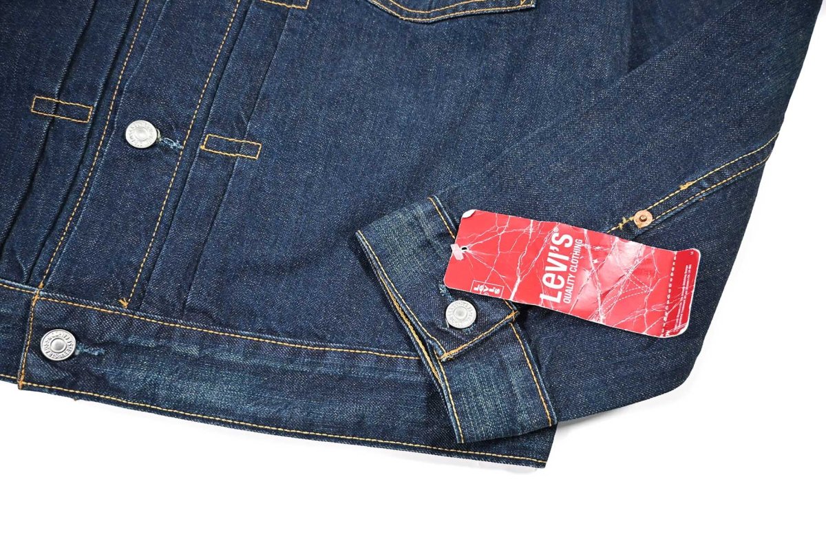 画像4: 00s Deadstock Levi's 70555-2202 Denim Trucker Jacket Type2 リーバイス (4)