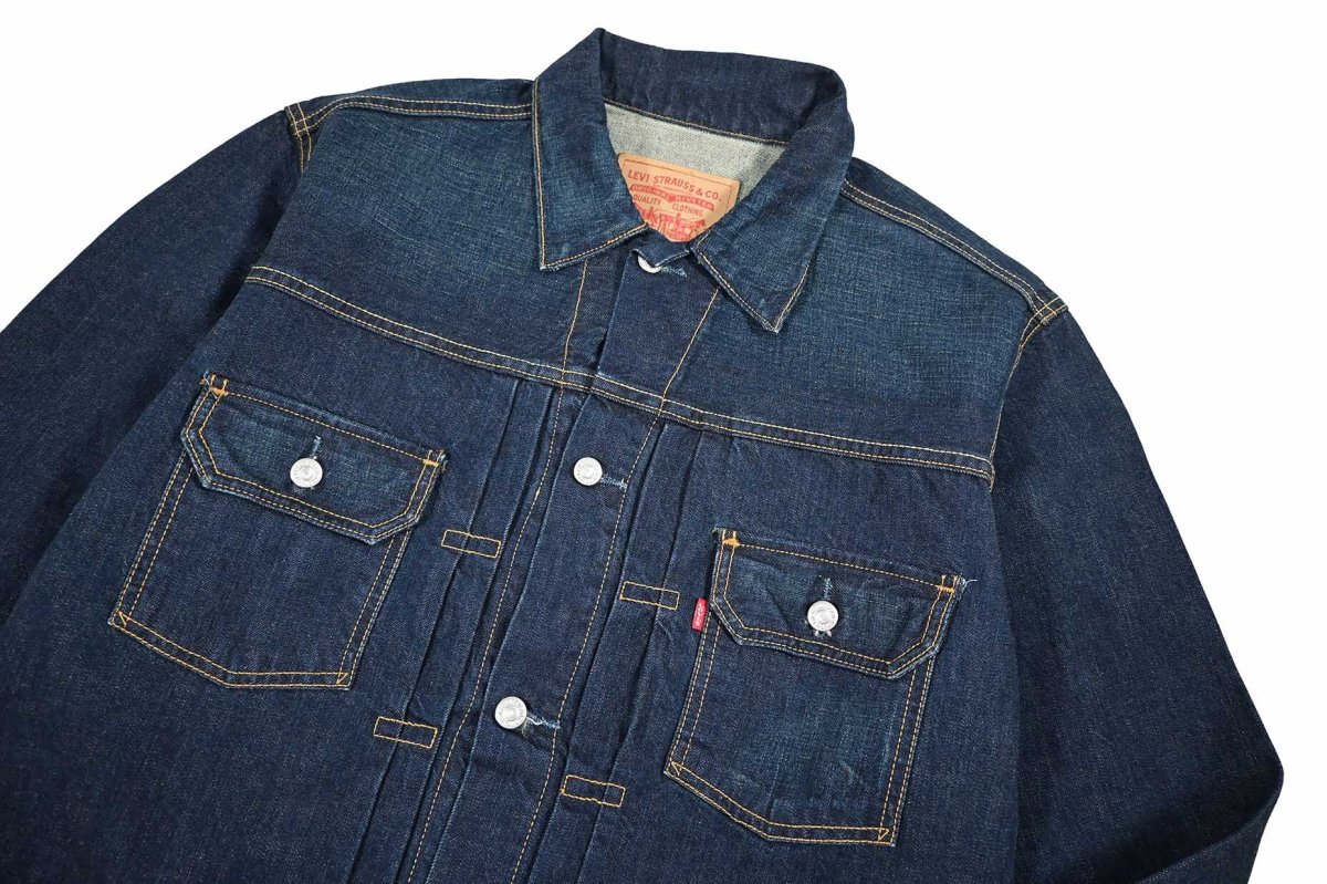 画像3: 00s Deadstock Levi's 70555-2202 Denim Trucker Jacket Type2 リーバイス (3)