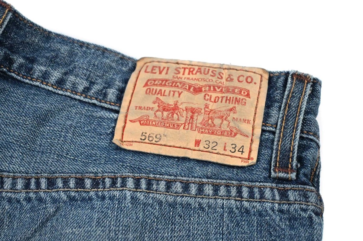 画像5: Used Levi's 569 Denim Pants Cut Off #4258 リーバイス (5)