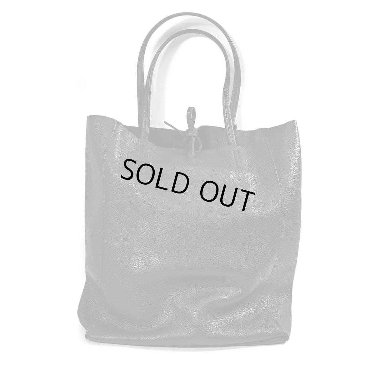 画像1: MARLON FIRENZE Calf Leather Shopper Bag Nero (1)