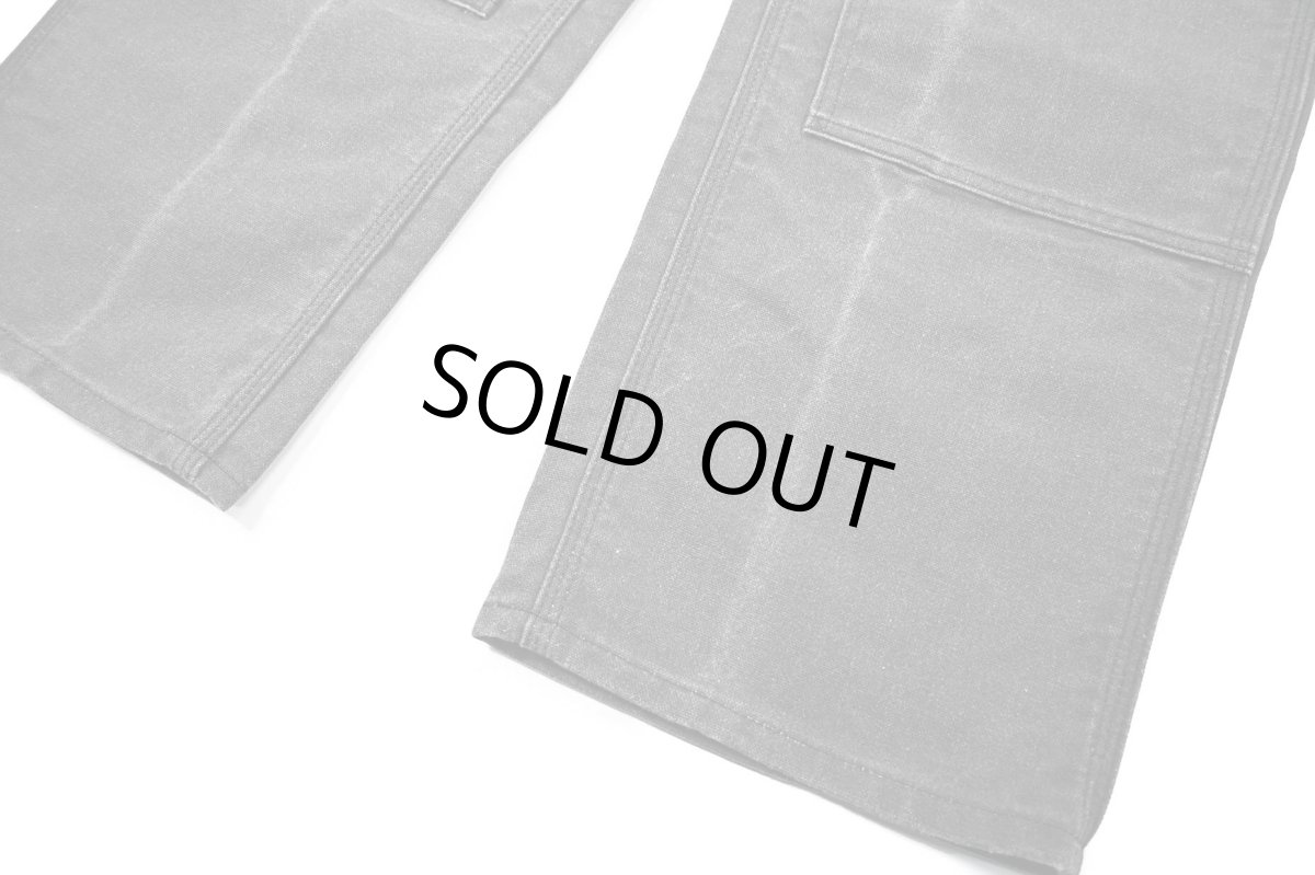 画像3: Used Carhartt Studded Duck Double Knee Carpenter Pants Fade Black made in USA カーハート (3)