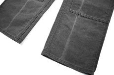 画像3: Used Carhartt Studded Duck Double Knee Carpenter Pants Fade Black made in USA カーハート (3)
