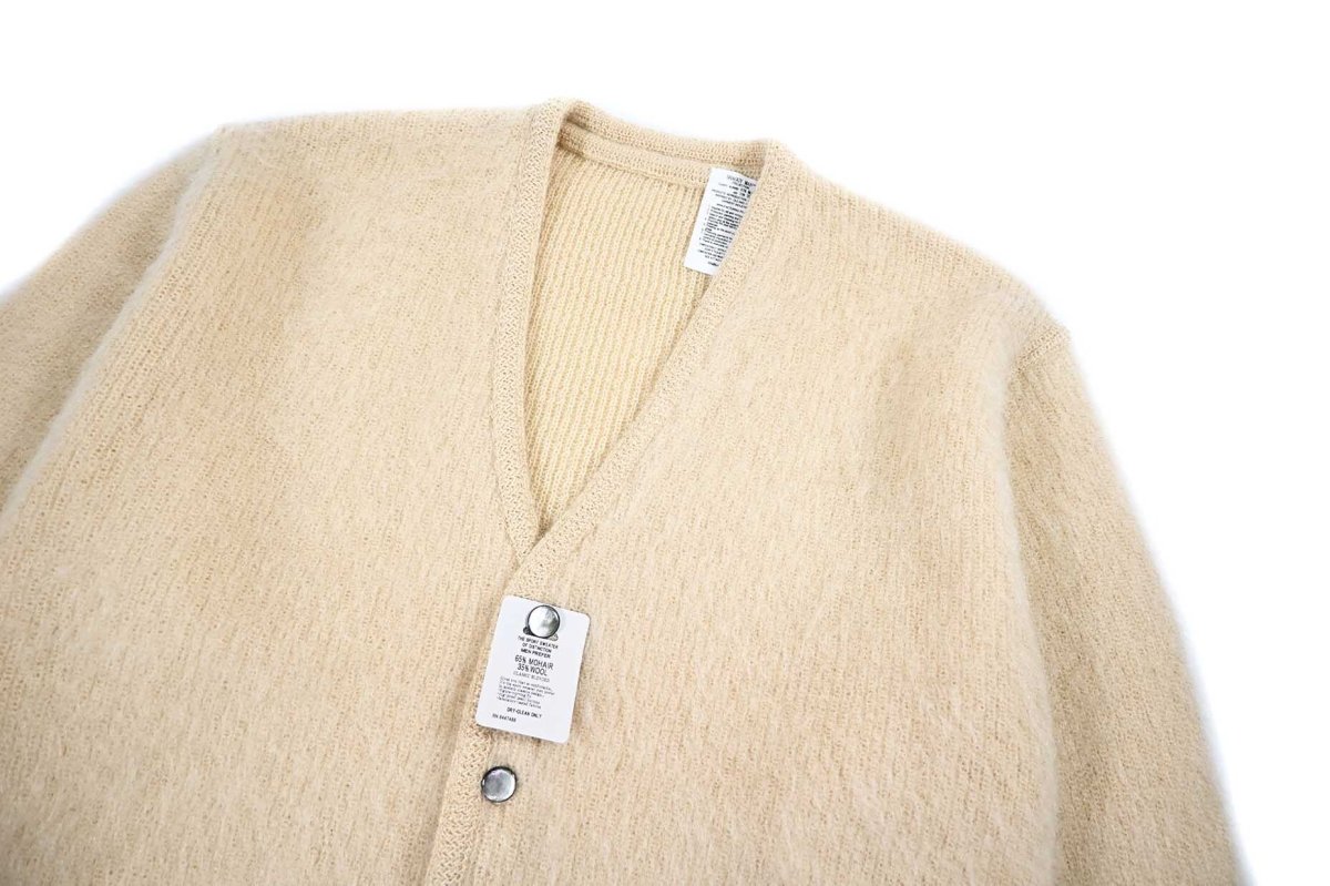 画像2: A.R.P. Shaggy Man™️ Mohair Cardigan W/Pocket Natural (2)