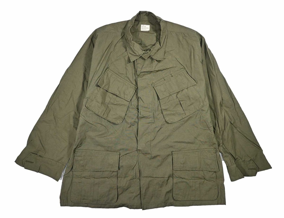 画像1: Deadstock Us Military Ripstop Poplin Jungle Fatigue Jacket (1)