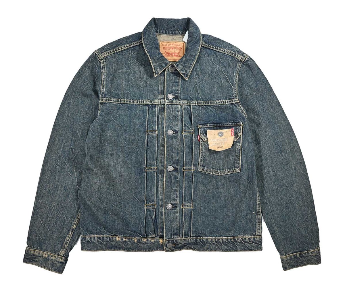 画像1: 00s Deadstock Levi's 70534-9953 Denim Trucker Jacket Type1 リーバイス (1)