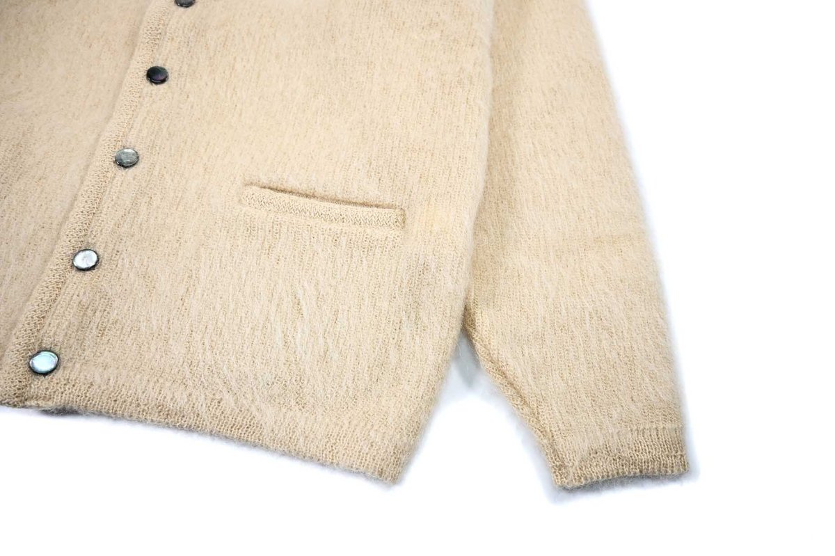 画像3: A.R.P. Shaggy Man™️ Mohair Cardigan W/Pocket Natural (3)