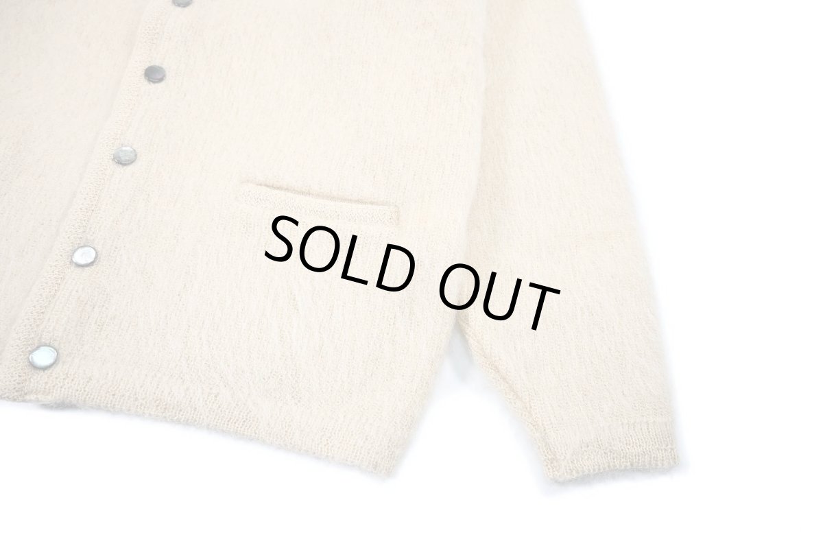 画像3: A.R.P. Shaggy Man™️ Mohair Cardigan W/Pocket Natural (3)