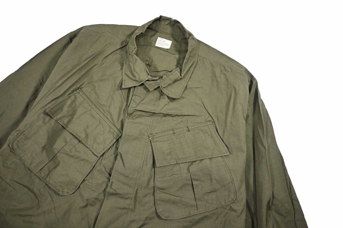 画像2: Deadstock Us Military Ripstop Poplin Jungle Fatigue Jacket (2)