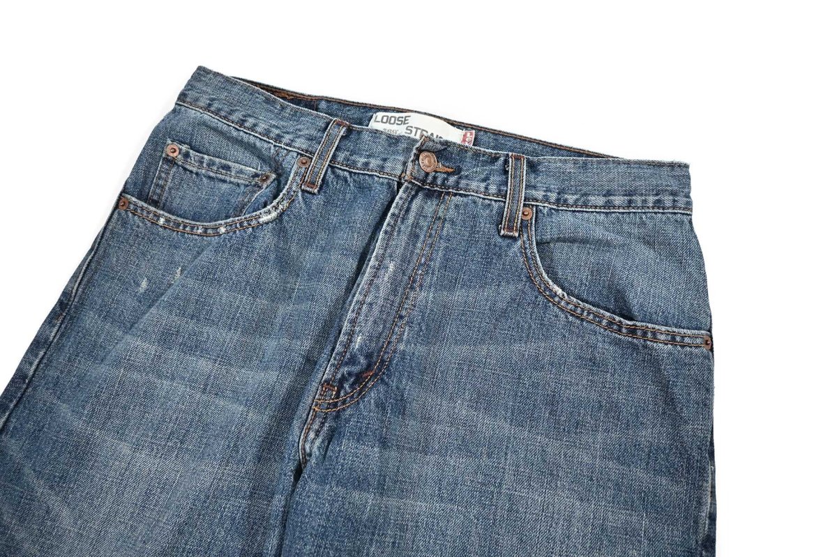 画像2: Used Levi's 569 Denim Pants Cut Off #4258 リーバイス (2)