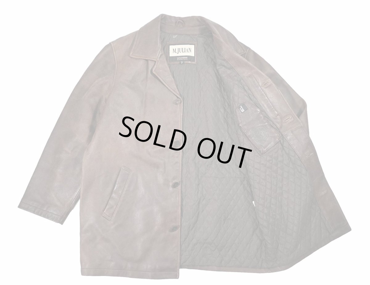 画像5: Used Wilsons M.Julian Leather Coat Brown (5)