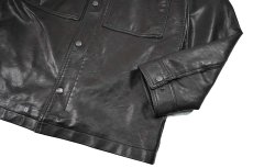 画像4: Used Levi's Faux Leather Jacket Dark Brown (4)