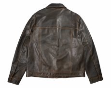 画像2: Used Gap Leather Jacket Brown (2)