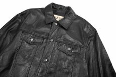 画像3: Used Wilsons M.Julian Leather Jacket Black (3)
