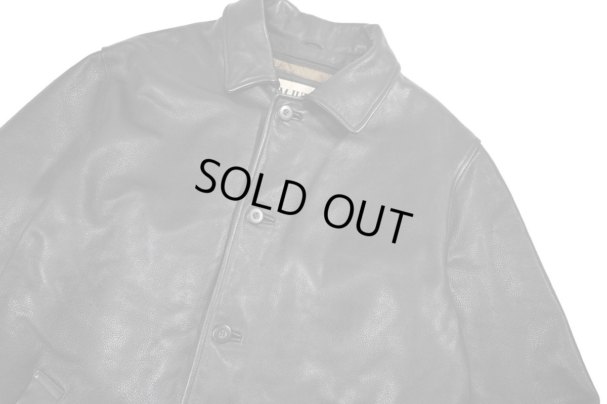 画像3: Used Wilsons M.Julian Leather Coat Black (3)