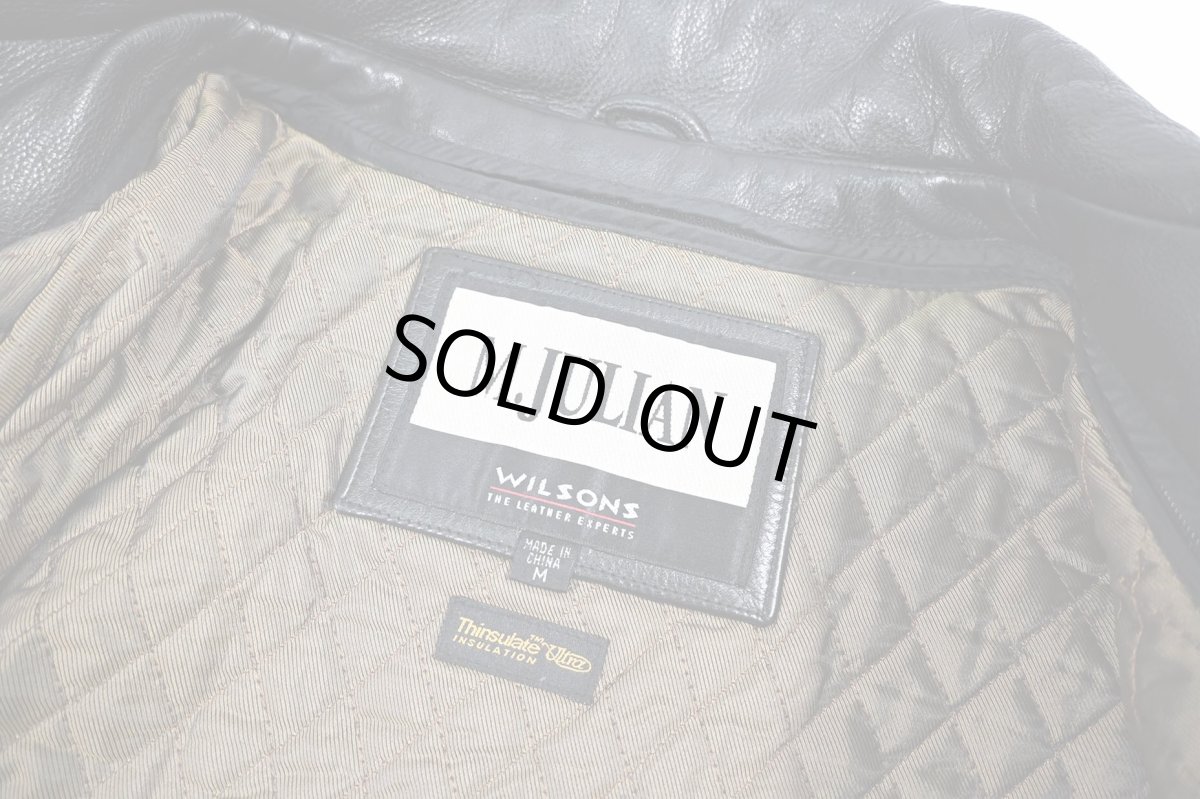 画像6: Used Wilsons M.Julian Leather Coat Black (6)