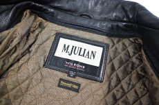画像6: Used Wilsons M.Julian Leather Coat Black (6)