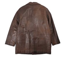 画像2: Used Wilsons M.Julian Leather Coat Brown (2)
