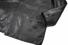 画像4: Used Banana Republic Leather Coat Black (4)