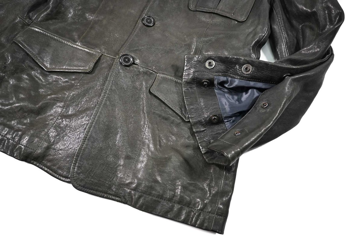 画像3: Used made in Italy Leather Jacket (3)