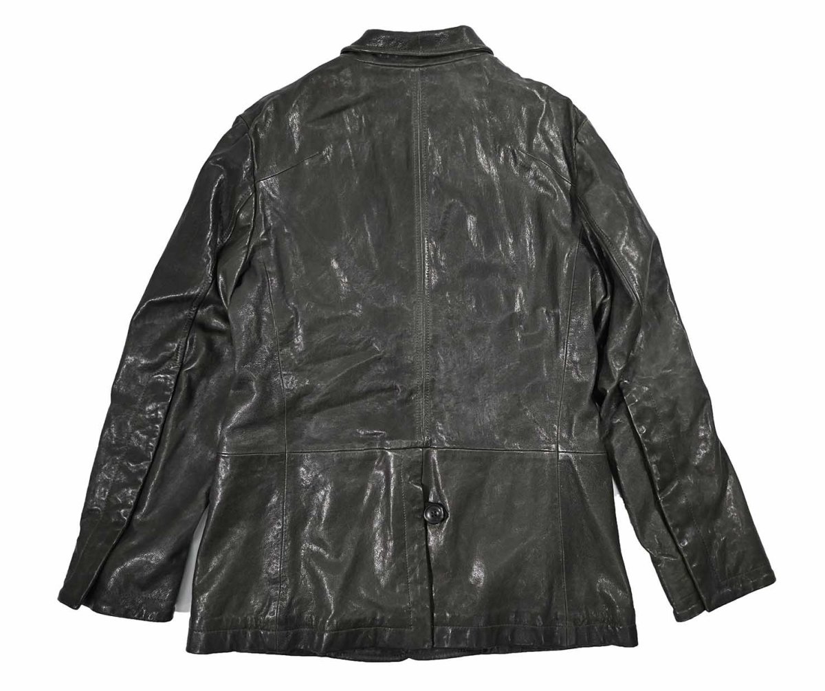 画像2: Used made in Italy Leather Jacket (2)