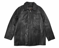 画像1: Used Wilsons Leather Leather Coat Black (1)